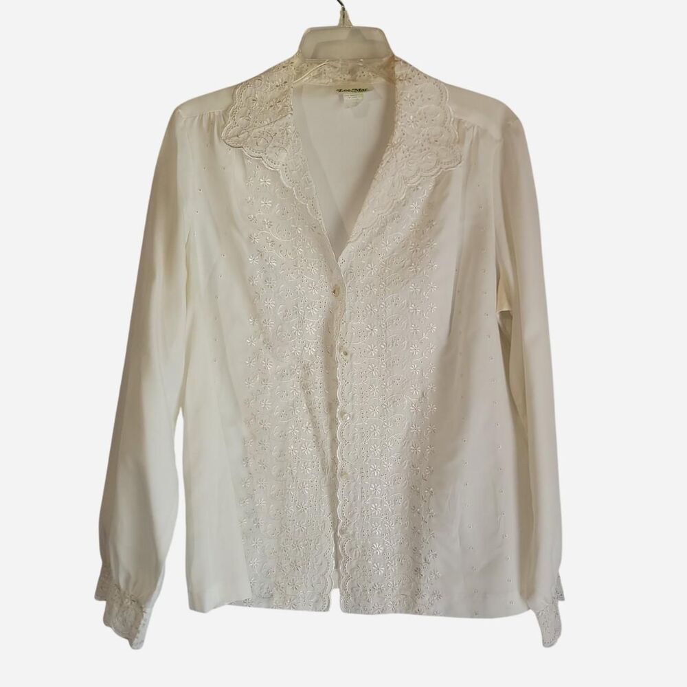 Unbranded Women's White and Cream Blouse